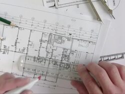 Technical Drawing "underline" HD Stock Footage