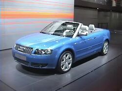 2004 Audi S4 Cabriolet Stock Footage