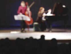 defocus - concert of classical music Stock Footage