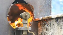 Furnace Fire Stock Footage