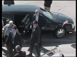 Israeli prime minister returns to DC after meeting Bush at ranch News Clip