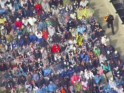 WS AERIAL ZI View of AFL stadium / Deniliquin, New South Wales, Australia Stock Footage