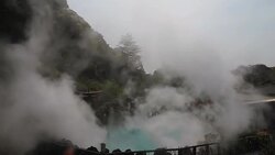 Sea Hell in Beppu, Japan Stock Footage