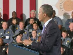 President Obama Pushing Gun Control Legislation Stock Footage