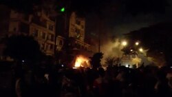 Security forces arrive after blast at entrance to Muslim Brotherhood HQ News Clip