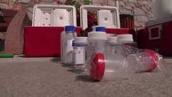 Experts take samples of water from around the Concordia to assess the possibility of pollution News Clip