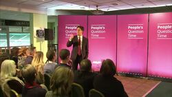 Ed Miliband Answering Question On NHS News Clip