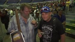 Roosters fight to the death in blood sport competition News Clip