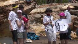 CLEAN: Thongs fly at Aussie Outback 'Olympics' News Clip