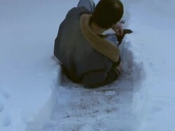 Slip and Fall (HD) Stock Footage