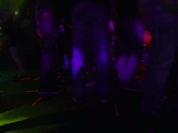 HD Disco Dancers Medium Shot Stock Footage