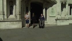 Right to Die campaigners prepare to give statements to press after losing Supreme Court appeal News Clip