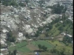 Aerials over the devastated city of Balakot and Kashmir frontier Instructional Video