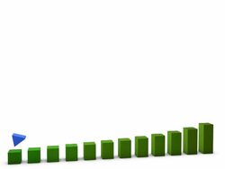 Colorful Rising Yearly Business Graph Stock Footage