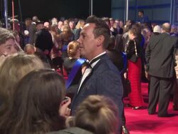 B-ROLL - David Gandy, Craig Revel Horwood, Christian Jessen, Paul O'Grady at Collars & Coats Gala Ball Stock Footage