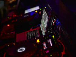 HD DJ at work time lapse Stock Footage