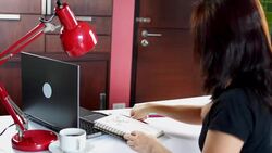 Casual businesswoman working Stock Footage