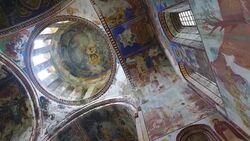 Mural Paintings in Bagrati Cathedral Stock Footage