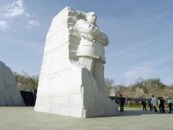 Martin Luther King Statue DC Stock Footage