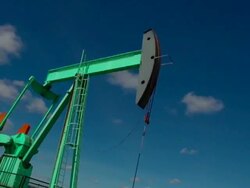 HD TIME LAPSE: Oil and Gas Pump Jack Stock Footage