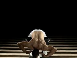 Hyperextension exercise Stock Footage