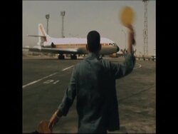 SYND 19 6 73 JORDANIAN PREMIER ABDEL MONEIM RIFAI ARRIVES IN CAIRO News Clip