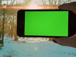 Make your own selfie Park sunset Female One Person Stock Footage