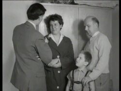 East German refugees Stock Footage