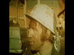 SYND 25-3-73 RESCUE ATTEMPT FOR TRAPPED COALMINERS News Clip