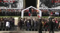 CLEAN : French president opens D Day ceremonies News Clip