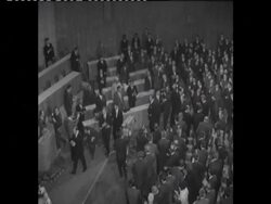 SYND 16-3-69 PRESIDENT TITO ASSERTS YUGOSLAVIA'S RIGHT TO INDEPENDENCE TO THE COMMUNIST PARTY CONGRESS News Clip