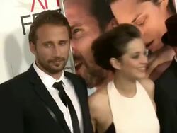 Marion Cotillard, Matthias Schoenaerts, Jacques Audiard at AFI Fest 2012 Rust And Bone Centerpiece Gala Screening  on 11/5/2012 in Hollywood, CA.(Footage by WireImage Video/Getty Images Entertainment Video) Stock Footage