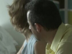 Hospital visitors watch a sleeping patient. Stock Footage