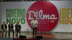CLEAN : Brazils President Dilma Rousseff speaks after first round of el News Clip