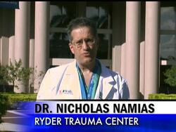 A Miami doctor says the 15-year-old who was badly burned after other teens doused him with a flammable liquid and set him on fire is doing as well as can be expected, but Michael Brewer is not "out of the woods yet." News Clip