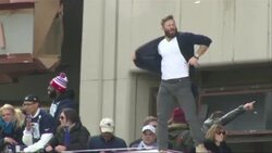 Several feet of snow didn't stop thousands of fans of the New England Patriots from lining a parade route in Boston. The fans turned out to celebrate their team's big win in Sunday's Super Bowl. (Feb. 4) News Clip