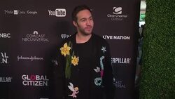 Pete Wentz at 2016 Global Citizen Festival In Central Park To End Extreme Poverty By 2030 Stock Footage