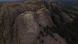 Aerial South Dakota Mt Rushmore Stock Footage