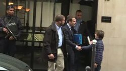 CLEAN : Emmanuel Macron leaves his Paris home News Clip