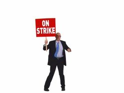 HD: Businessman On A Strike Stock Footage