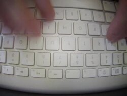 Writing on keyboard Stock Footage