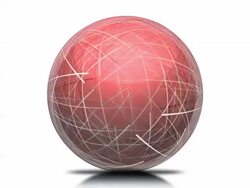 Red Sphere Network Loop Stock Footage