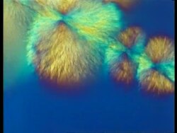 T/L chemicals crystalising, colourful Stock Footage