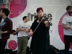Royal Mile During Edinburgh Fringe Festival Stock Footage
