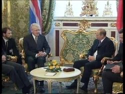 Iceland's president meets Putin News Clip