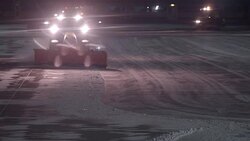 Snow Removal at the Airport Stock Footage