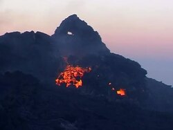 Mt Etna lava flow, Sicily, Italy. Stock Footage
