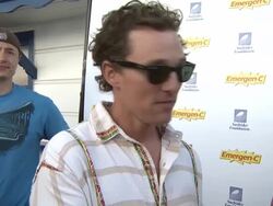 Matthew McConaughey at MaliBLUE Festival, Sponsored by Emergen-C and Surfrider Stock Footage