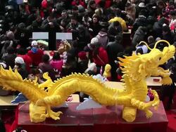 China's Spring Festival Stock Footage