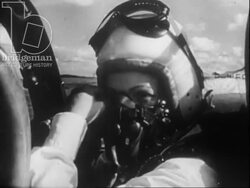 Female pilot, 1950s Stock Footage